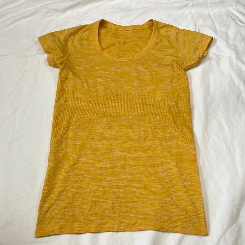 Lululemon Swiftly Scoopneck Heathered Bananarama Size 6